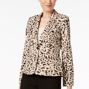 Calvin Klein Womens Tan Blazer New -CL